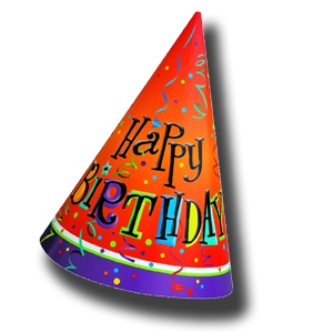 Party birthday hat PNG-86453